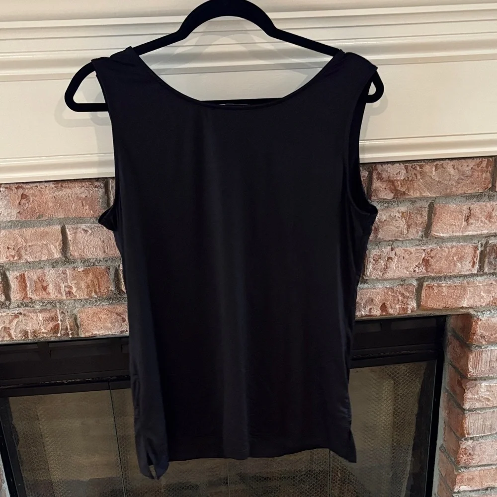Jean Pierre Klifa Classic Black Sleeveless Tank Top sz L